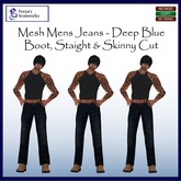(BOX) FIW - Mesh Men's Jeans - Deep Blue