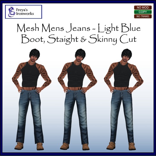(BOX) FIW - Mesh Men's Jeans - Deep Blue
