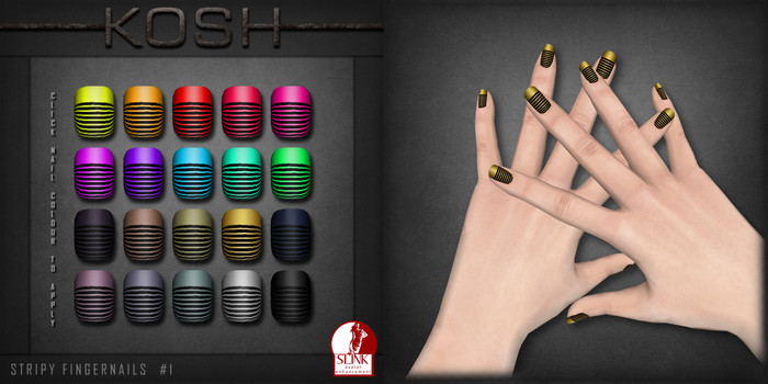 KOSH - Slink Applier GRADIENT METALLIC TOENAILS #1