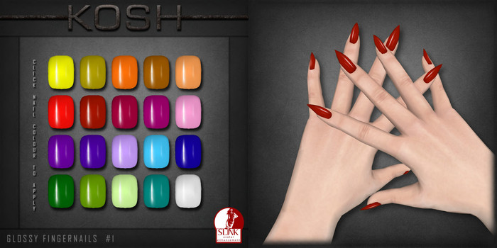 KOSH - Slink Applier GRADIENT METALLIC TOENAILS #1