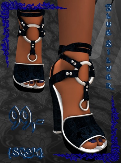 {SCoK} Blue Silver Boots