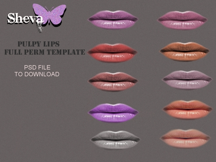 ***Sheva*** Pulpy Lips  Full Perm Template PSD*