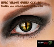 affiche eyes cat green yellow pm gm pathy avro 0513