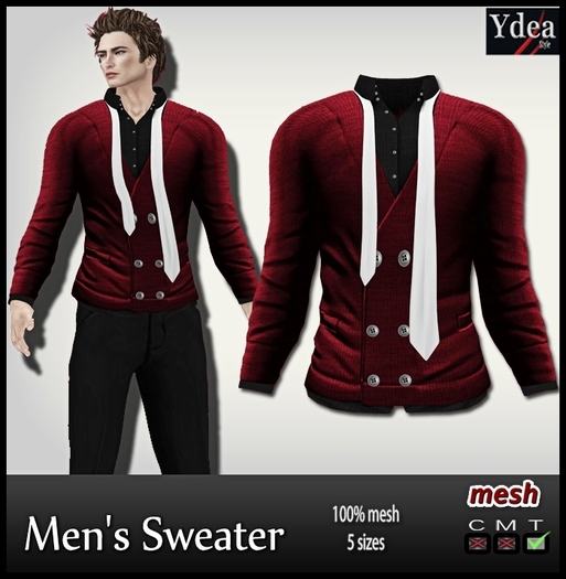 *Ydea* Men's Sweater red