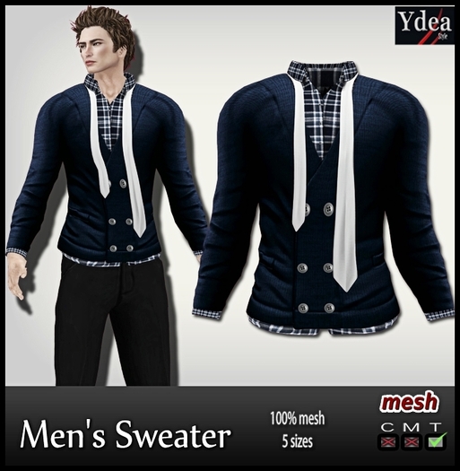 *Ydea* Men's Sweater navy