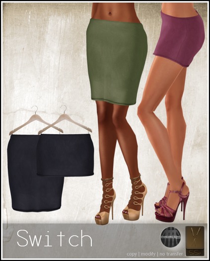 SYSY's Mesh Switch skirts MINI&PENCIL 2 in 1 -navy