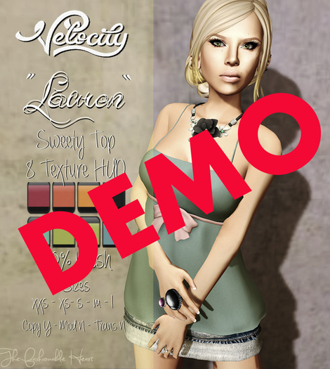 VELOCITY Lauren DEMO Sweety Top