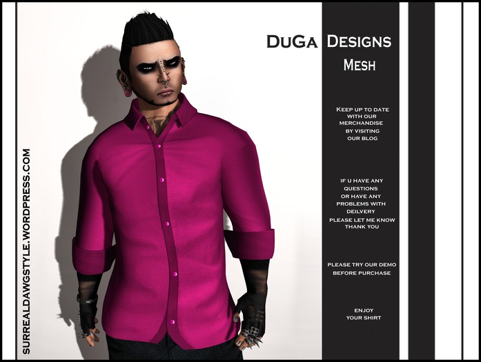 DuGa Designs Mesh Long Sleeve Shirt Blue Teal