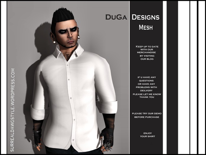 DuGa Designs Mesh Long Sleeve Shirt Blue Teal