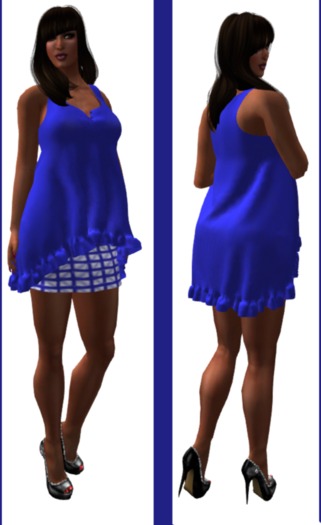 Keke Blue Top & Skirt