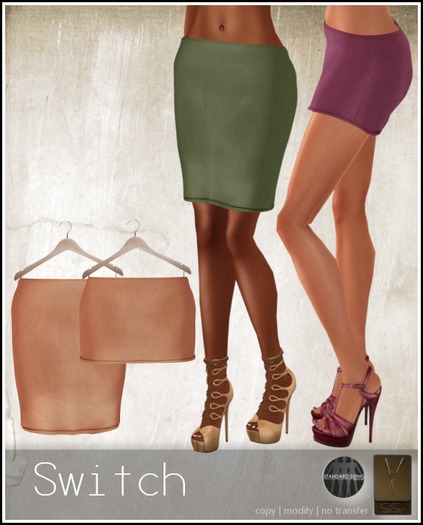 SYSY's Mesh Switch skirts MINI&PENCIL 2 in 1 -apricot