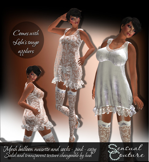 Mesh Balloon Nuisette * white *