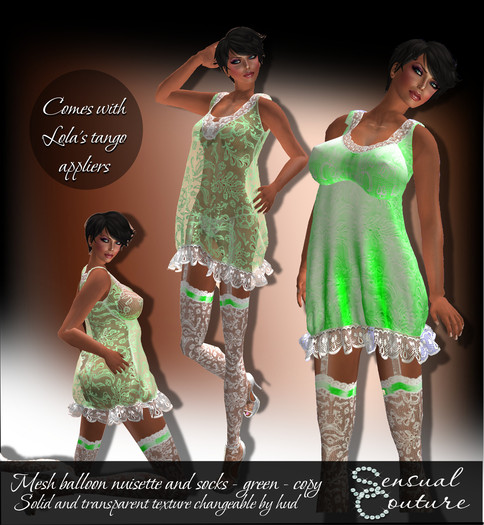 Mesh Balloon Nuisette * green *