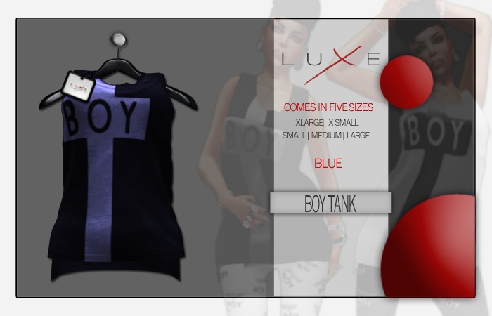 -LUXE- Boy Tank - Blue