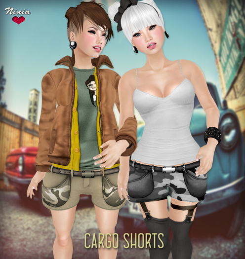 *Ninia* Cargo Shorts (FATPACK)