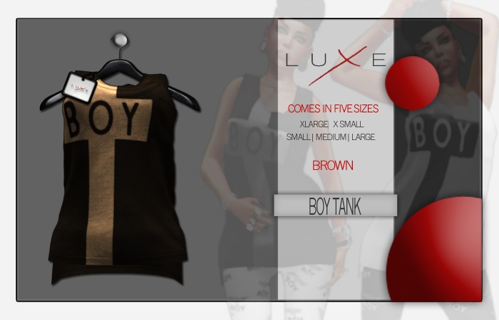 -LUXE- Boy Tank - Brown