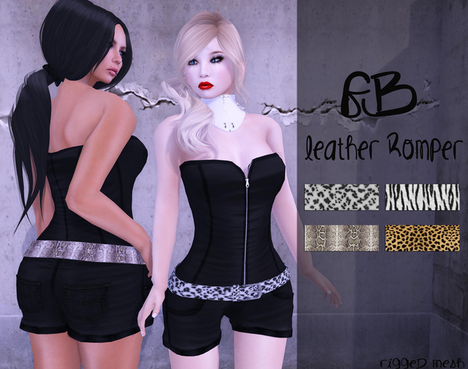 -FB- Leather Romper -FatPack-