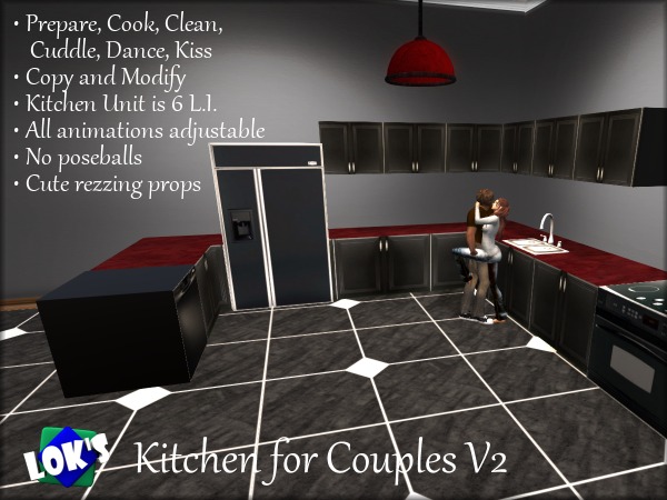 Lok's Kitchen for Couples V2 - only 6 LI! (Black/Red)