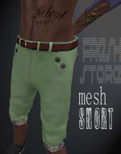 ::FRESH STORE:: mesh short green