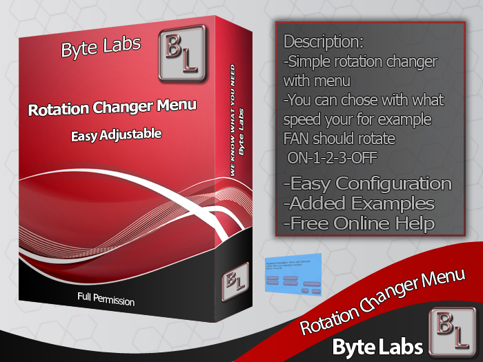 [Byte Labs] Rotation Changer Menu Easy Setup