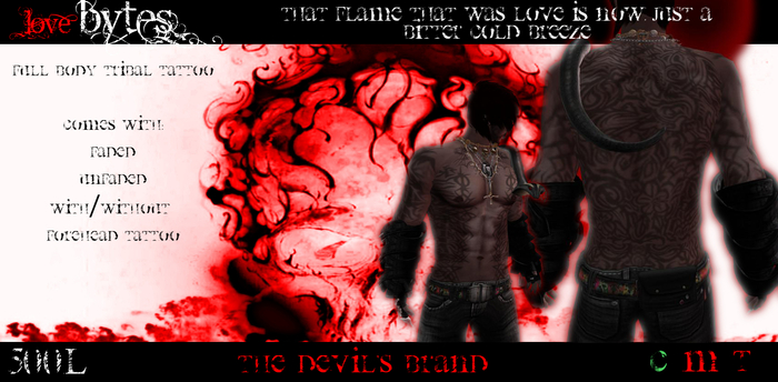 ==LB==Devil Brand tattoo