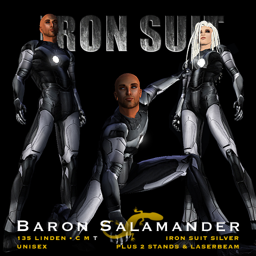 IRON MAN SUIT SILVER BOX - BARON SALAMANDER