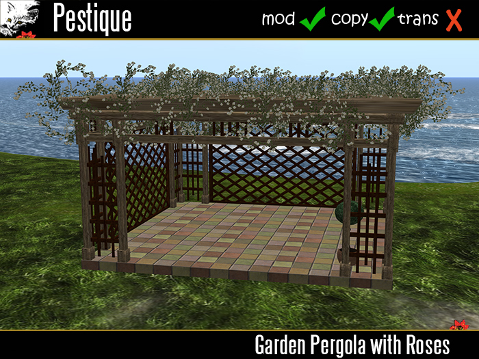 Garden Pergola with Roses mod/copy