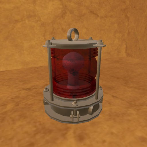 Bronze Piling Nautical Dock Lantern -red (port) lens