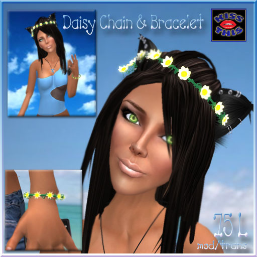 <Kiss This!> Daisy Chain & Bracelet *boxed*