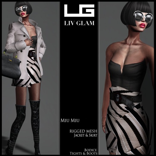 {LIV-Glam}.:Spring-2013:.Miu Miu Outfit I HUD Demo