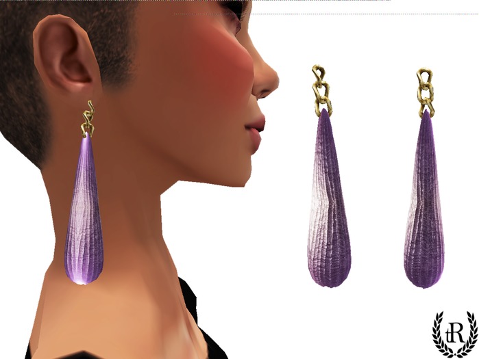 The Rove - Heather earrings purple
