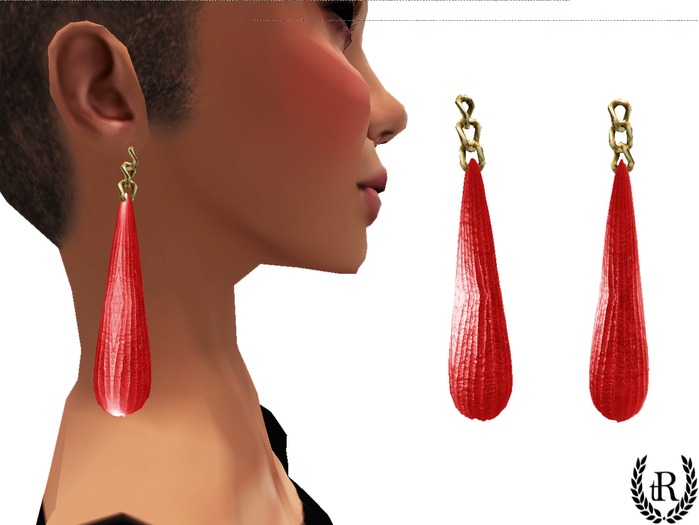 The Rove - Heather earrings red