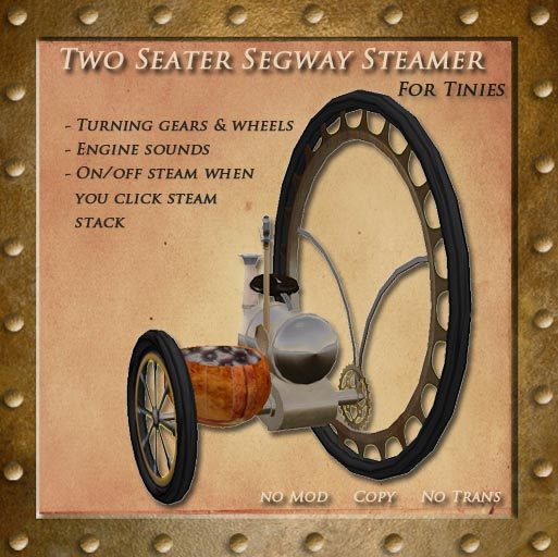 Two Seater Segway Steamer By Steam Kitten