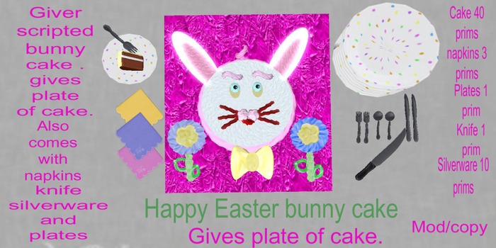Happy easter bunny cake