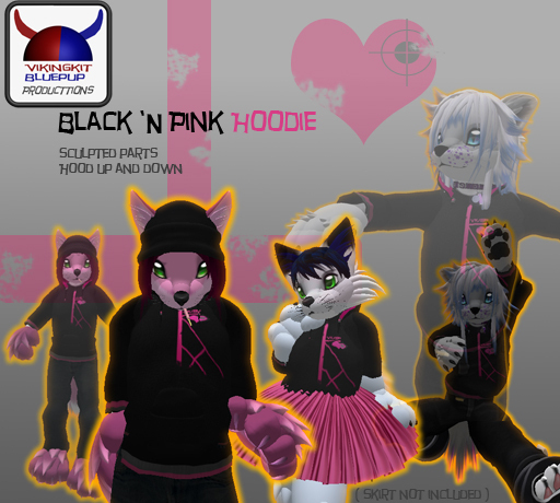 ~VKBP~-Black-N-Pink Hoodie R4S]