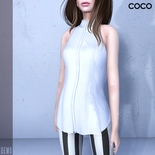 *COCO*_SleevelessBlouse_DEMO(PlainColor)