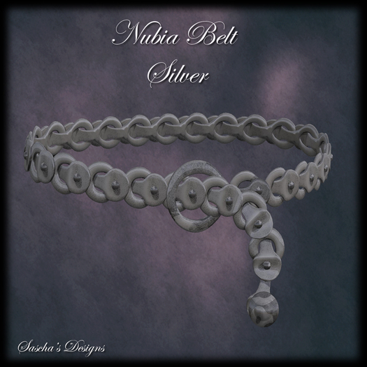 SAS - Nubia Silver Belt (non-rigged Mesh)