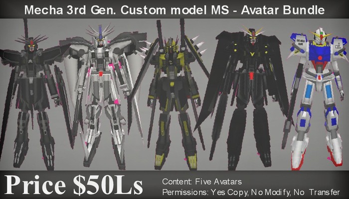 Mecha set - 3rd Gen. - 5 Avatars