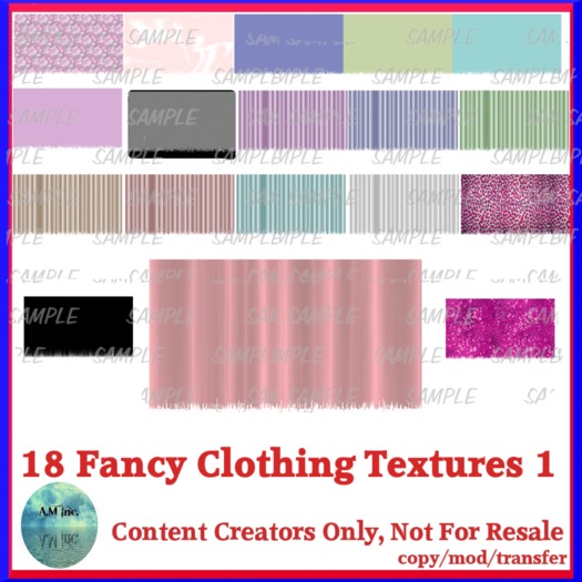 A.M. 18 Fancy Clothing Textures