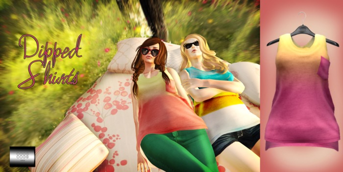 Dipped Shirt "Strawberry Mango" (mesh) - even.flow