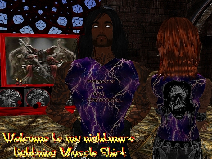Welcome Nightmare Lightning Muscle Shirt