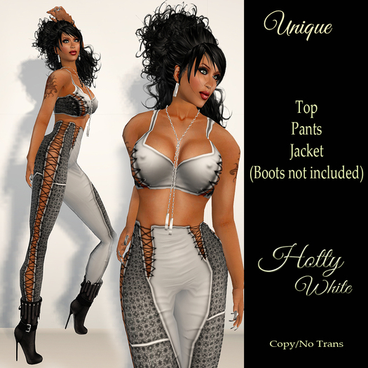 **SD**Hotty Pants White Outfit BSM