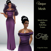 **SD** Tulle Purple Gown BSM