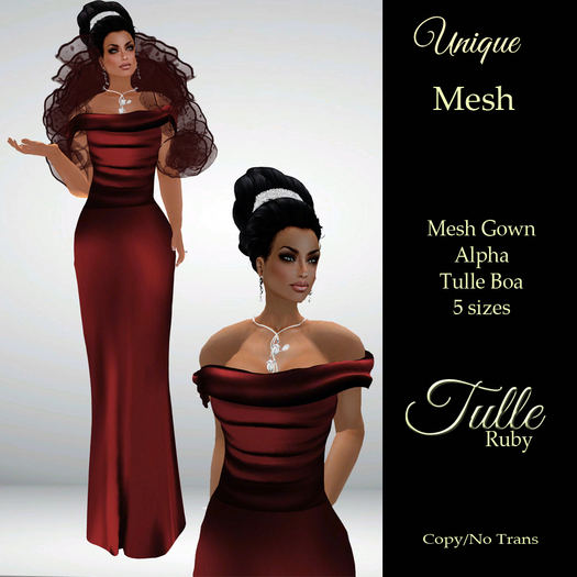 **SD** Tulle Ruby Gown BSM