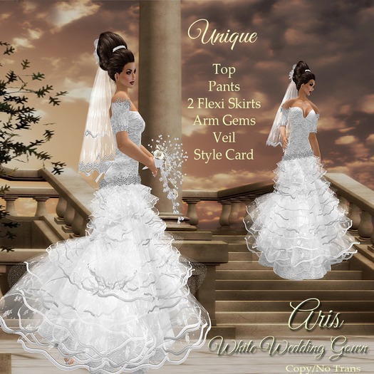 **SD** ARIS WEDDING DRESS WHITE BSM