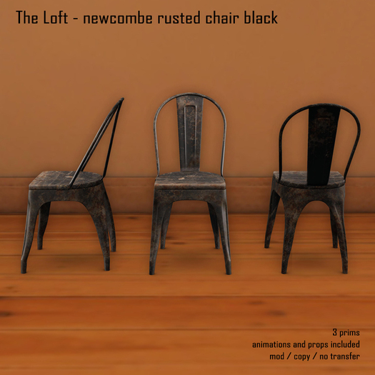 The Loft - Newcombe Industrial Chair Rusted Black