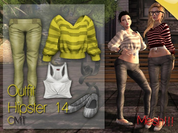 .::[NerdMonkey*Clothes] - [Outfit hipster 1]::.