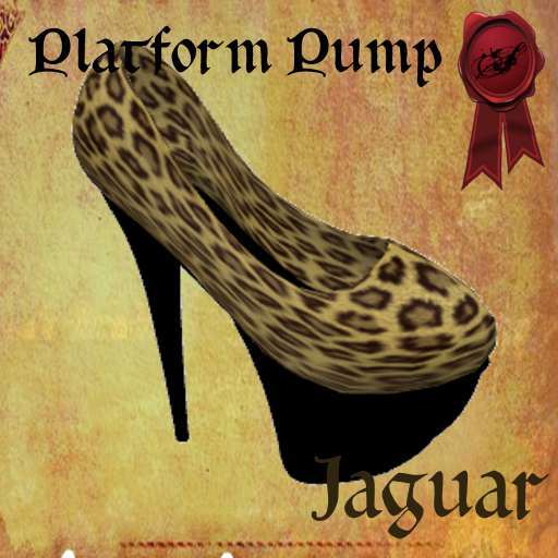 Platform Pumps Box - Red Goth