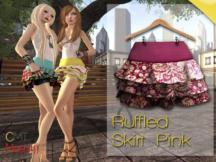 .::[NerdMonkey] - [Ruffled Skirt floral]::.
