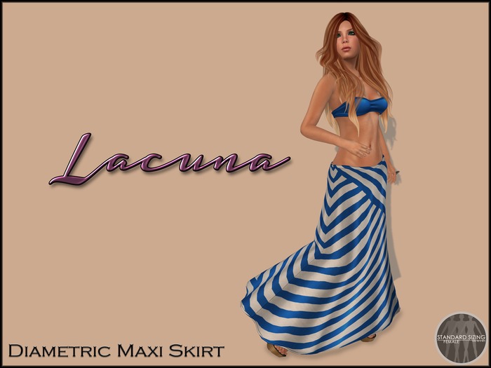 *LACUNA* Diametric Maxi Skirt